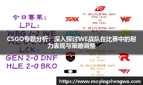 CSGO专题分析：深入探讨WE战队在比赛中的耐力表现与策略调整